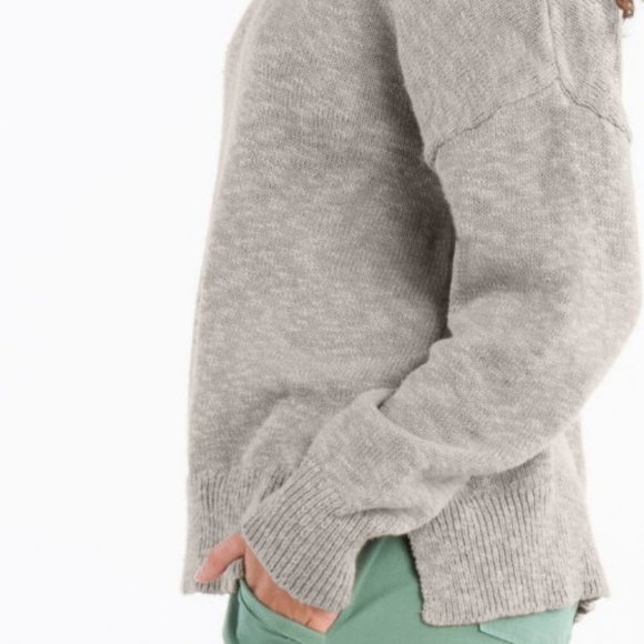 FRESH PRODUCE Reef Boxy Sweater cotton knit One Size - Black - Picture 2 of 3